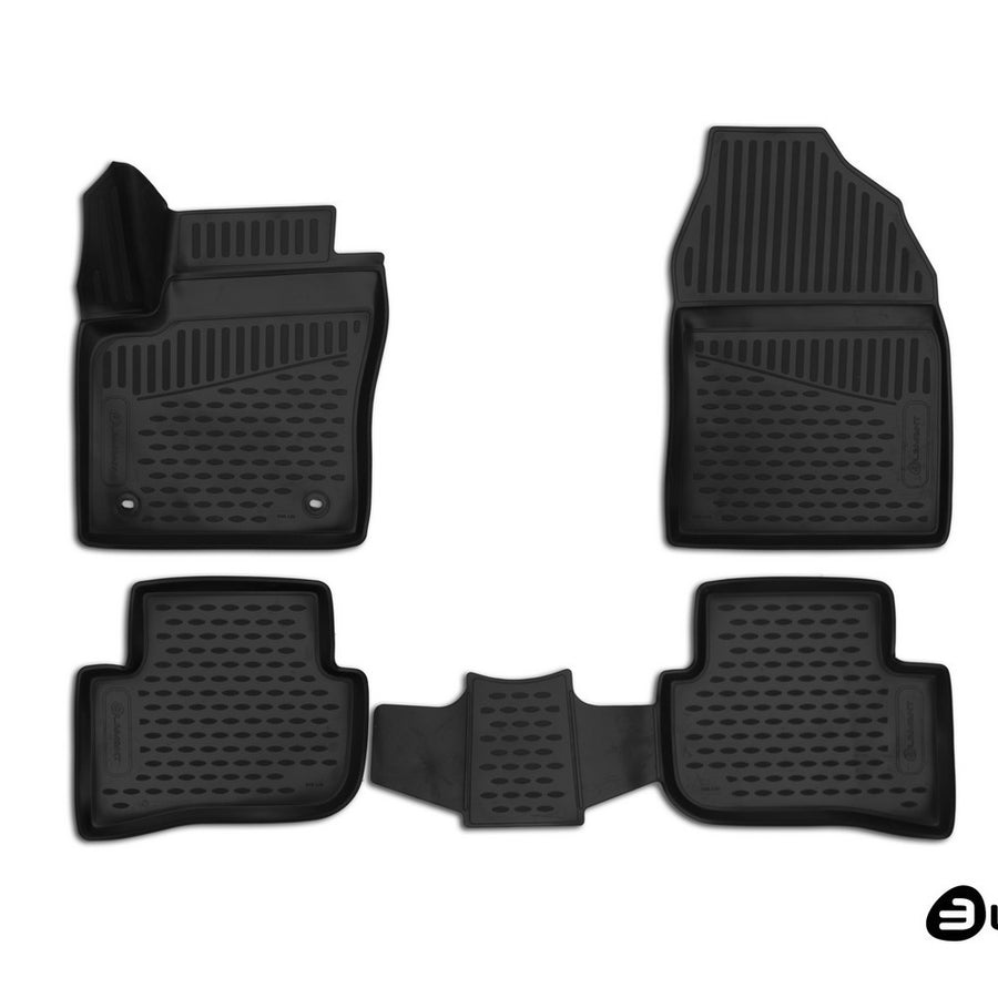 3D Element Gummi Fußmatten für TOYOTA C-HR, 2016->, 4WD, SUV, 4er Set Schwarz 3D Element Gummi Fußmatten für TOYOTA C-HR, 2016->, 4WD, SUV, 4er Set Schwarz