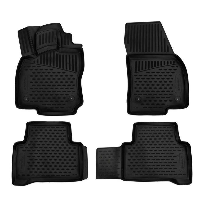 3D Element Gummi Fußmatten für VOLKSWAGEN Touran II, 2015->, 5-Sitzer, Minivan, 4er Set Schwarz 3D Element Gummi Fußmatten für VOLKSWAGEN Touran II, 2015->, 5-Sitzer, Minivan, 4er Set Schwarz