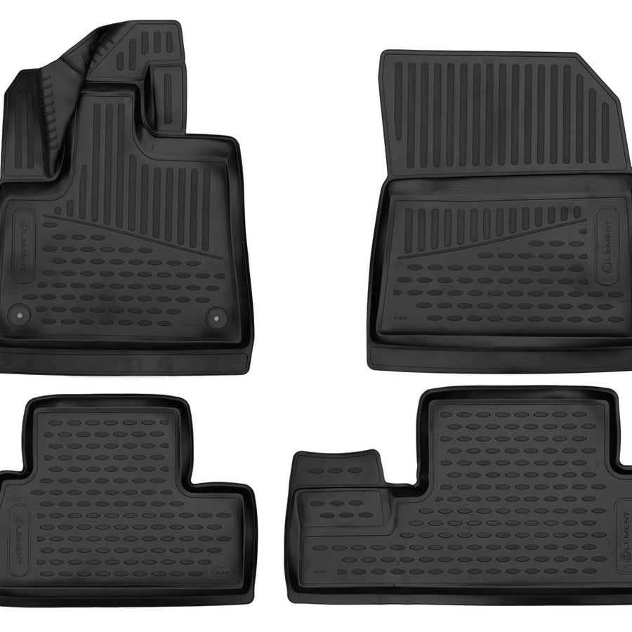 3D Element Gummi Fußmatten für CITROEN Berlingo (Multispace K9), 2018->, Minivan, 5-Sitzer, 4er Set EU Schwarz 3D Element Gummi Fußmatten für CITROEN Berlingo (Multispace K9), 2018->, Minivan, 5-Sitzer, 4er Set EU Schwarz