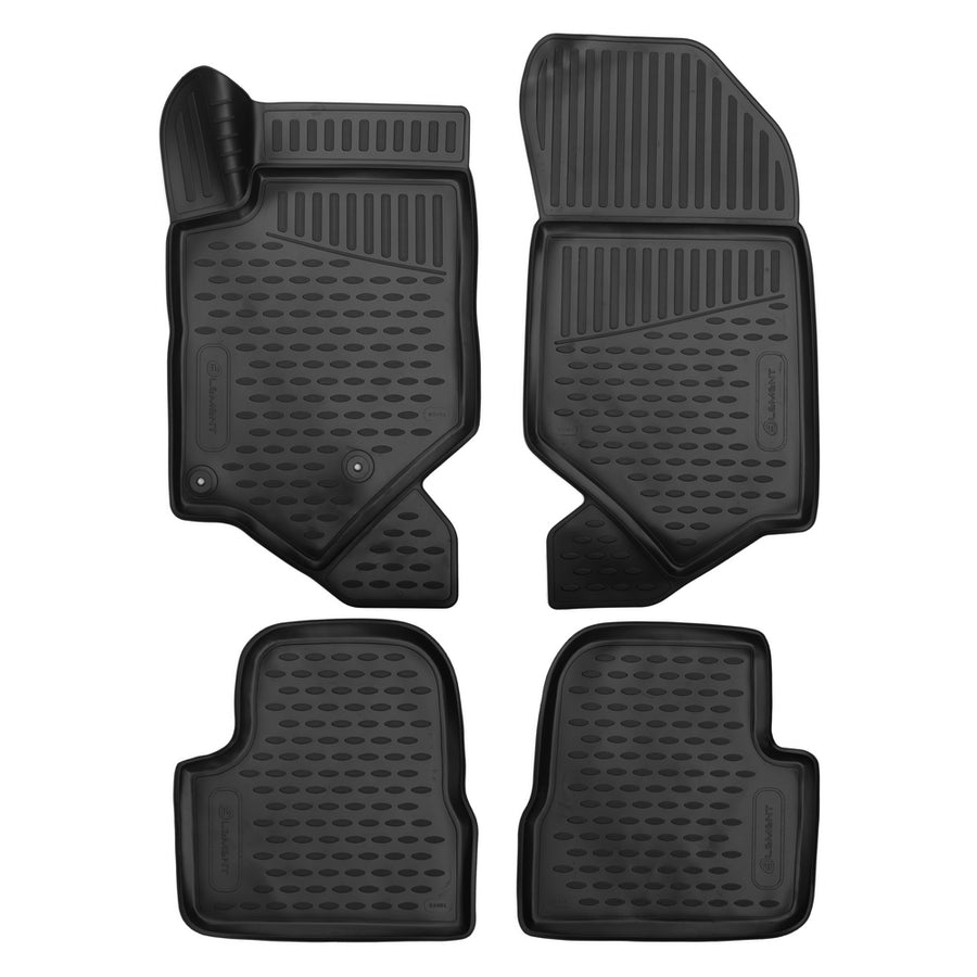 3D Element Gummi Fußmatten für Opel Corsa E Schwarz 3D Element Gummi Fußmatten für Opel Corsa E Schwarz