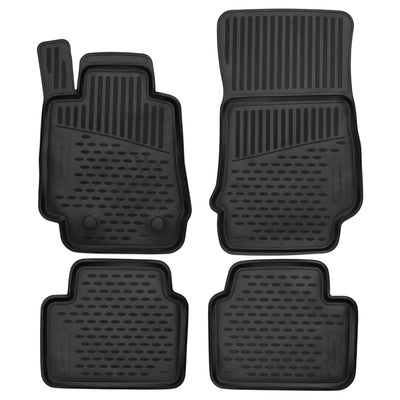 3D Element Gummi Fußmatten für ALFA Romeo Giulia (II), 4 x 2, Heckantrieb  2016->, 4er Set EU Schwarz