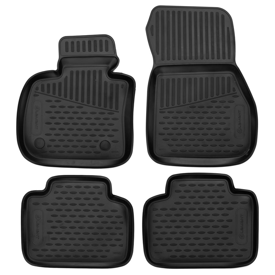 3D Element Gummi Fußmatten für BMW 2 Active Tourer (F45), 2014->, Compactvan, 4er Set EU Schwarz 3D Element Gummi Fußmatten für BMW 2 Active Tourer (F45), 2014->, Compactvan, 4er Set EU Schwarz