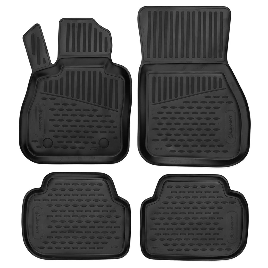 3D Element Gummi Fußmatten für MINI CluBman (F54), 2015->, 4er Set EU Schwarz 3D Element Gummi Fußmatten für MINI CluBman (F54), 2015->, 4er Set EU Schwarz