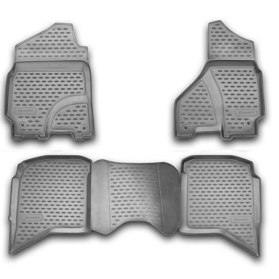 3D Element Gummi Fußmatten für DODGE RAM 1500/2500/3500 Crew Cab, 2002-2012 4er Set Schwarz 3D Element Gummi Fußmatten für DODGE RAM 1500/2500/3500 Crew Cab, 2002-2012 4er Set Schwarz
