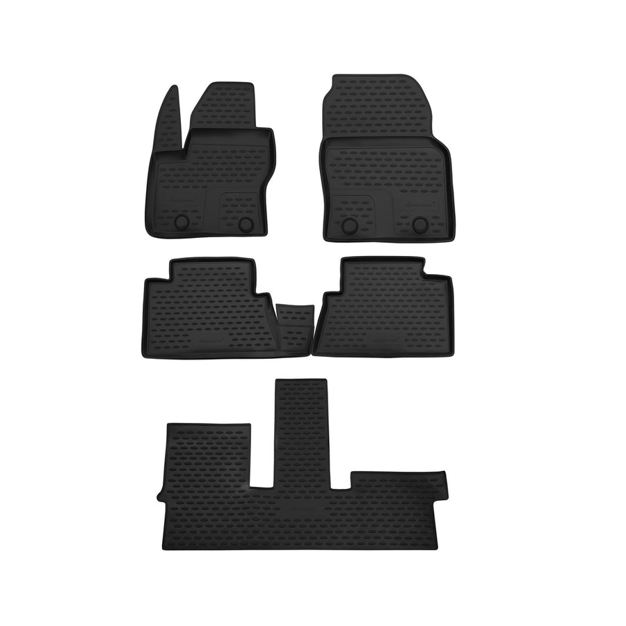 3D Element Gummi Fußmatten für FORD Grand C-max, 2010->, 5er Set Schwarz 3D Element Gummi Fußmatten für FORD Grand C-max, 2010->, 5er Set Schwarz
