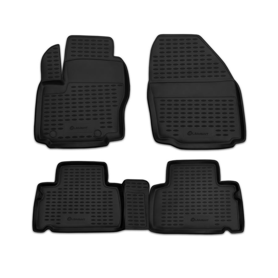 3D Element Gummi Fußmatten für FORD S-MAX, 2006-2015 (RN), 4er Set Schwarz 3D Element Gummi Fußmatten für FORD S-MAX, 2006-2015 (RN), 4er Set Schwarz