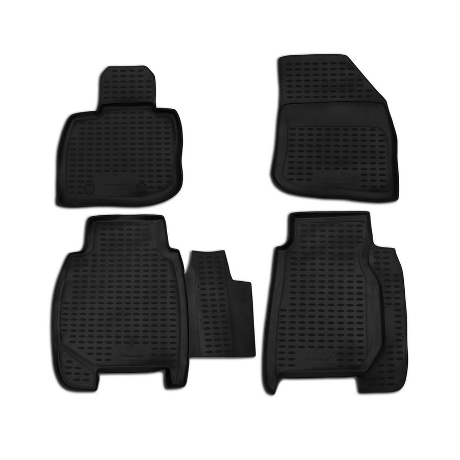 3D Element Gummi Fußmatten für HONDA Civic 5D, 2006->, 4er Set Schwarz 3D Element Gummi Fußmatten für HONDA Civic 5D, 2006->, 4er Set Schwarz