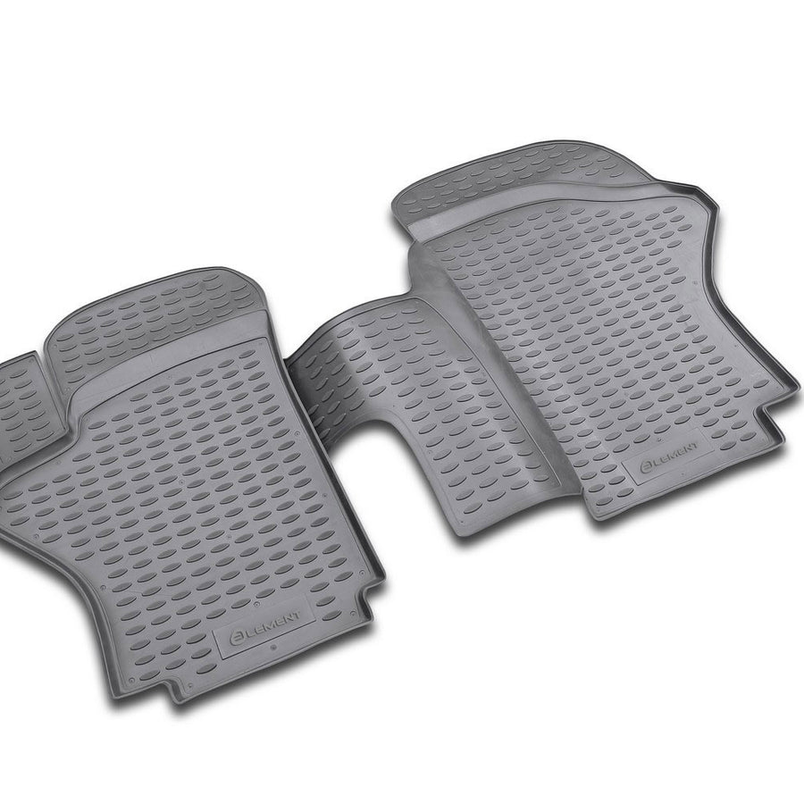 3D Element Gummi Fußmatten für HYUNDAI H1 long 1997-2007 2-er Set Schwarz 3D Element Gummi Fußmatten für HYUNDAI H1 long 1997-2007 2-er Set Schwarz