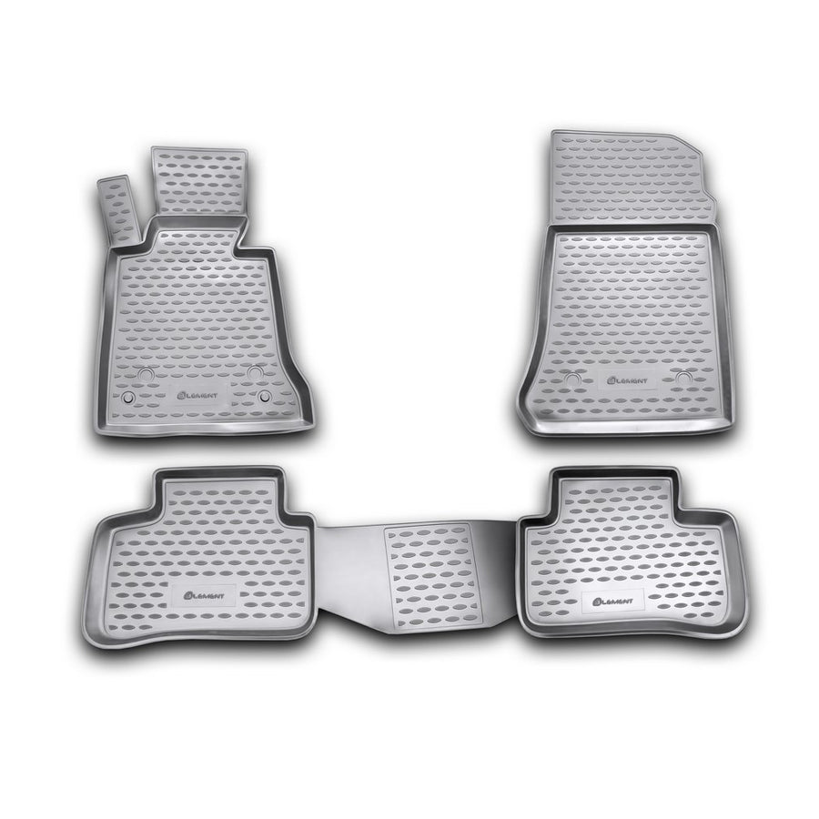 3D Element Gummi Fußmatten für Mercedes GLK I Schwarz 3D Element Gummi Fußmatten für Mercedes GLK I Schwarz