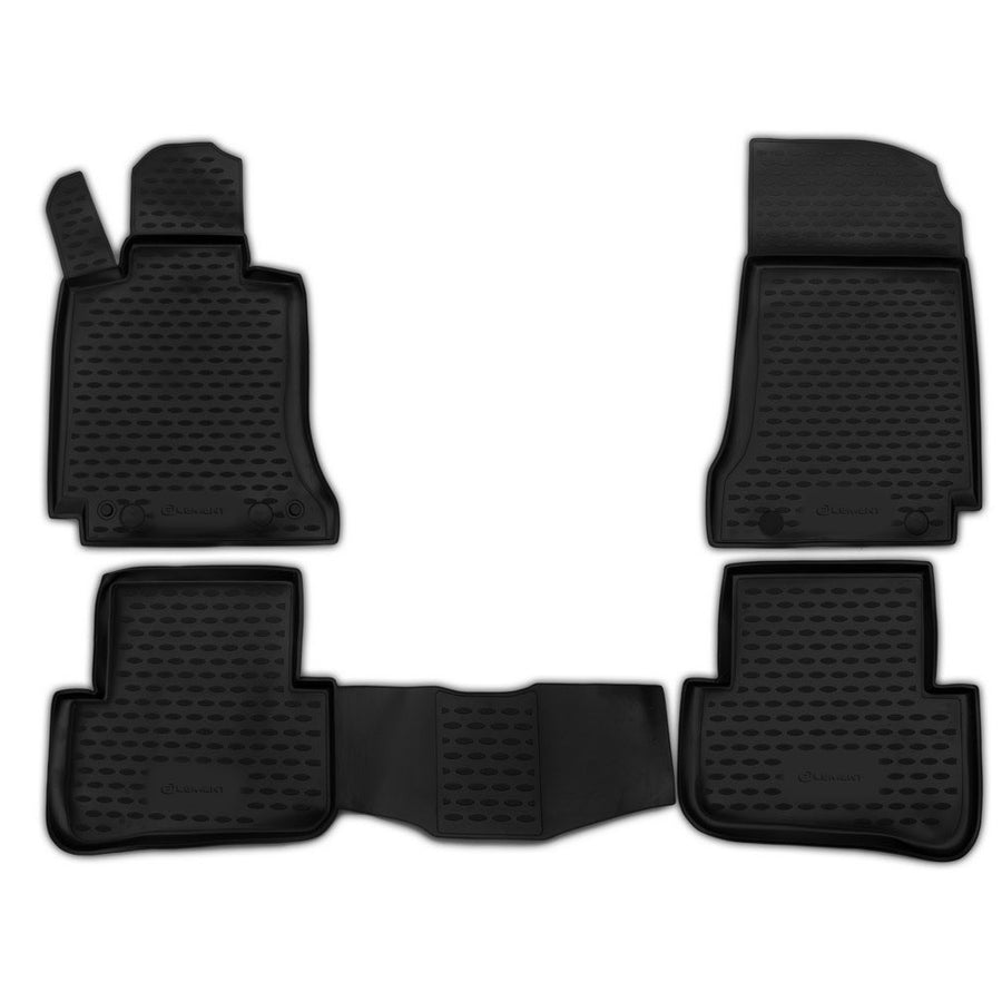 3D Element Gummi Fußmatten für Mercedes C-Class W204 Schwarz 3D Element Gummi Fußmatten für Mercedes C-Class W204 Schwarz