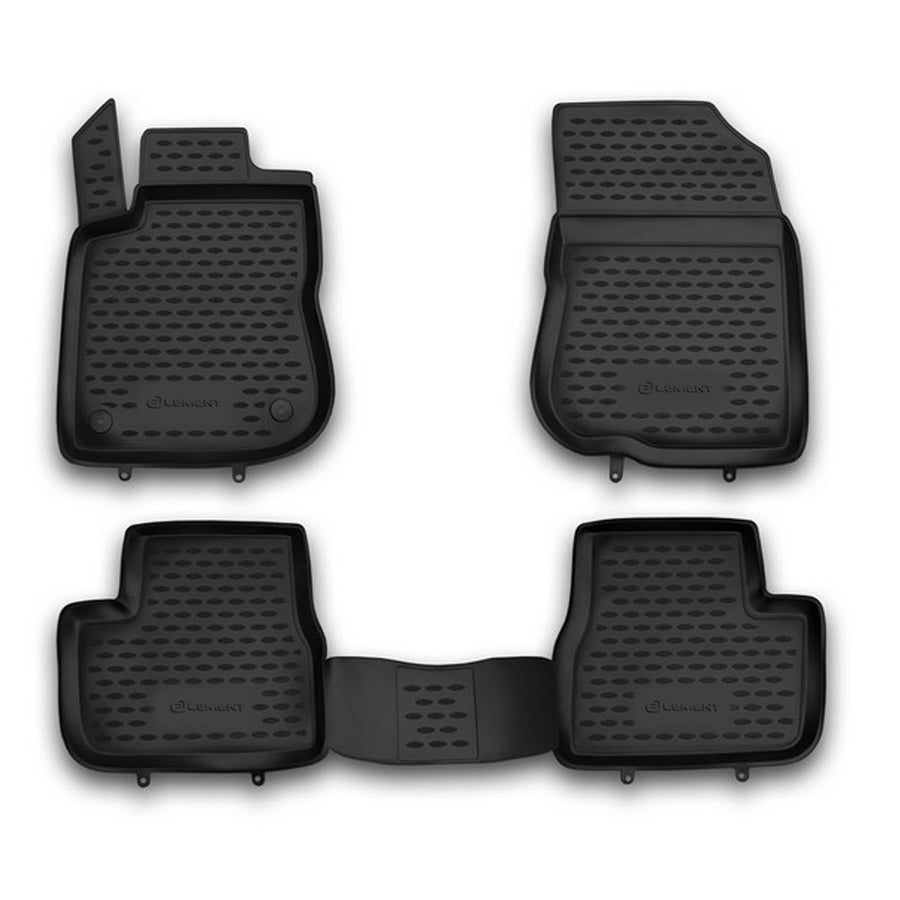 3D Element Gummi Fußmatten für PEUGEOT, 208, 2012-08/2019 4er Set Schwarz 3D Element Gummi Fußmatten für PEUGEOT, 208, 2012-08/2019 4er Set Schwarz