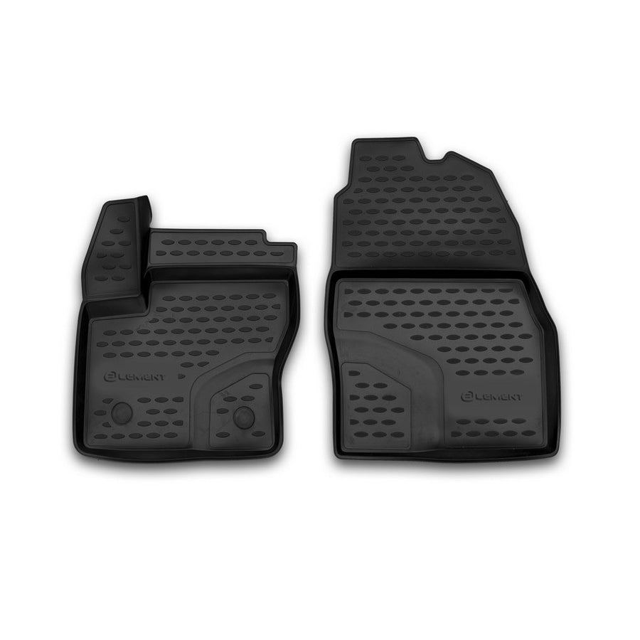 3D Element Gummi Fußmatten für FORD Transit/Tourneo Connect, 2013->, 2-er Set Schwarz 3D Element Gummi Fußmatten für FORD Transit/Tourneo Connect, 2013->, 2-er Set Schwarz