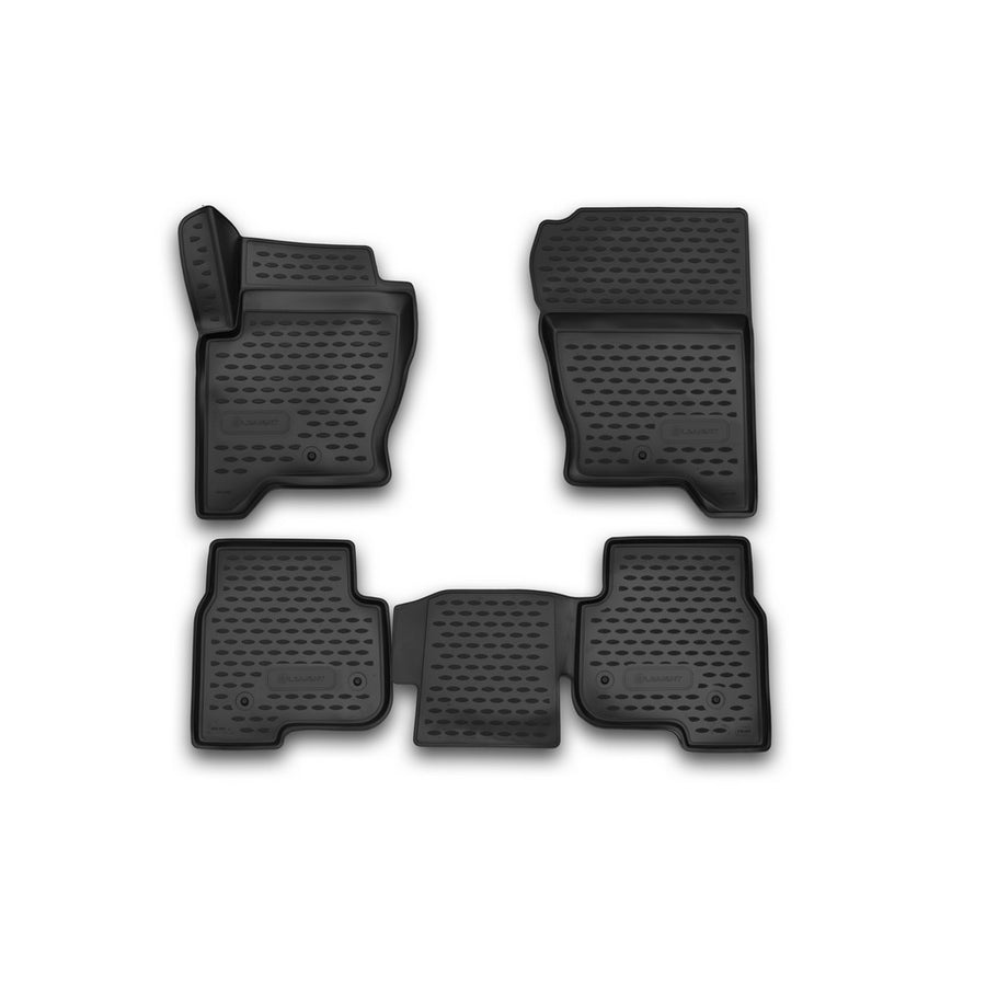 3D Element Gummi Fußmatten für LAND ROVER Discovery 4, 2014->, 4er Set Schwarz 3D Element Gummi Fußmatten für LAND ROVER Discovery 4, 2014->, 4er Set Schwarz