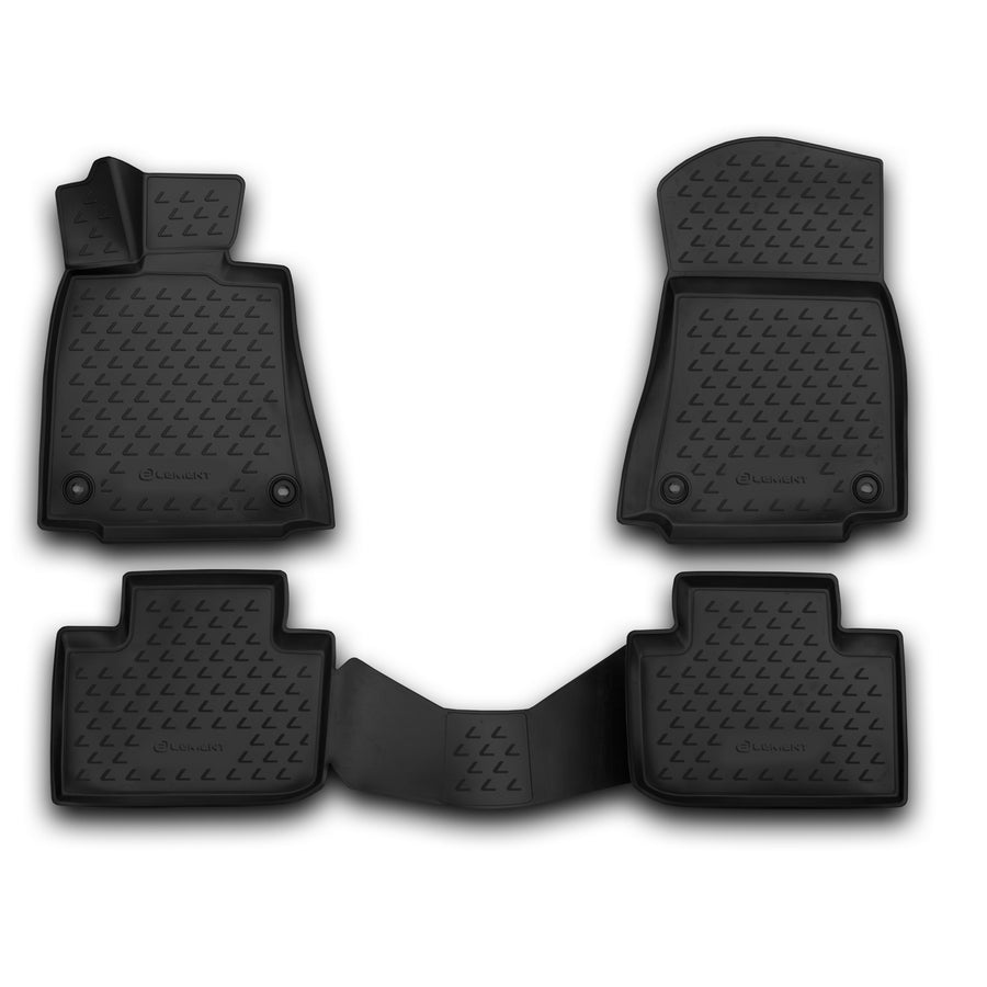 3D Element Gummi Fußmatten für LEXUS IS250, 2013-2015, 2015->, 4er Set Schwarz 3D Element Gummi Fußmatten für LEXUS IS250, 2013-2015, 2015->, 4er Set Schwarz