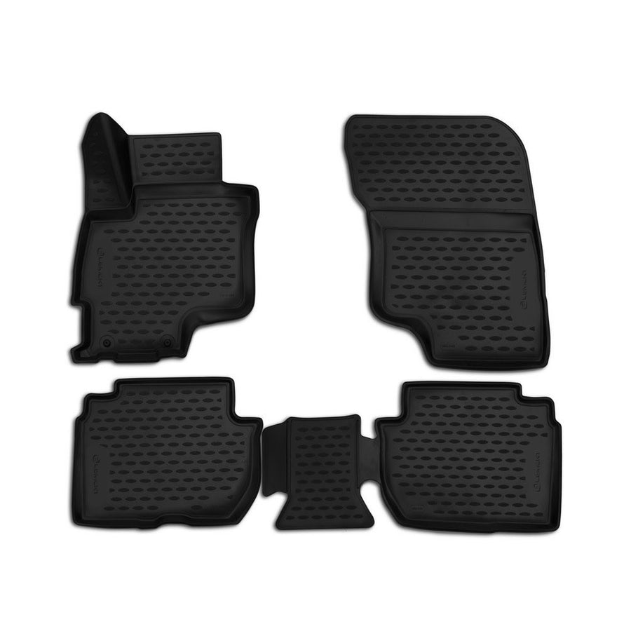 3D Element Gummi Fußmatten für MITSUBISHI Outlander PHEV, 2014-2019, 4er Set Schwarz 3D Element Gummi Fußmatten für MITSUBISHI Outlander PHEV, 2014-2019, 4er Set Schwarz