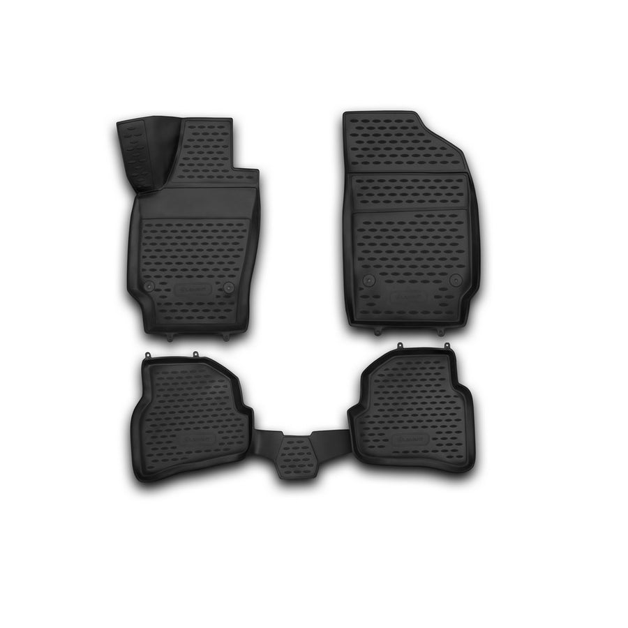 3D Element Gummi Fußmatten für VOLKSWAGEN Polo (V, Vp) 2009-2020, Schrägheck, 4er Set Schwarz 3D Element Gummi Fußmatten für VOLKSWAGEN Polo (V, Vp) 2009-2020, Schrägheck, 4er Set Schwarz