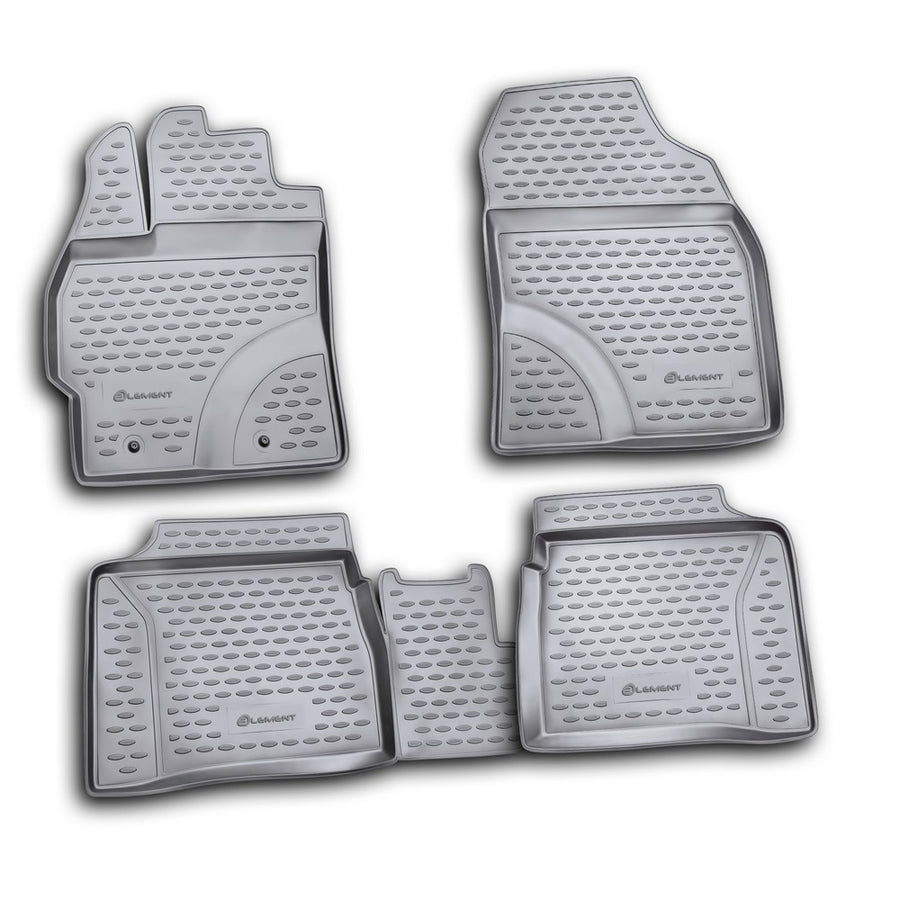 3D Element Gummi Fußmatten für TOYOTA Prius, 2009-2015, 4er Set Schwarz 3D Element Gummi Fußmatten für TOYOTA Prius, 2009-2015, 4er Set Schwarz