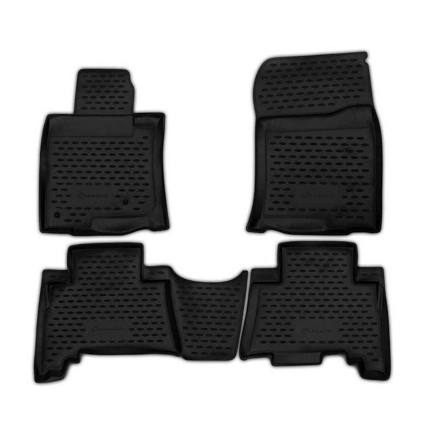3D Element Gummi Fußmatten für TOYOTA Land Cruiser Prado short, 5-Sitzer, 12/2009-2013, 4er Set Schwarz 3D Element Gummi Fußmatten für TOYOTA Land Cruiser Prado short, 5-Sitzer, 12/2009-2013, 4er Set Schwarz