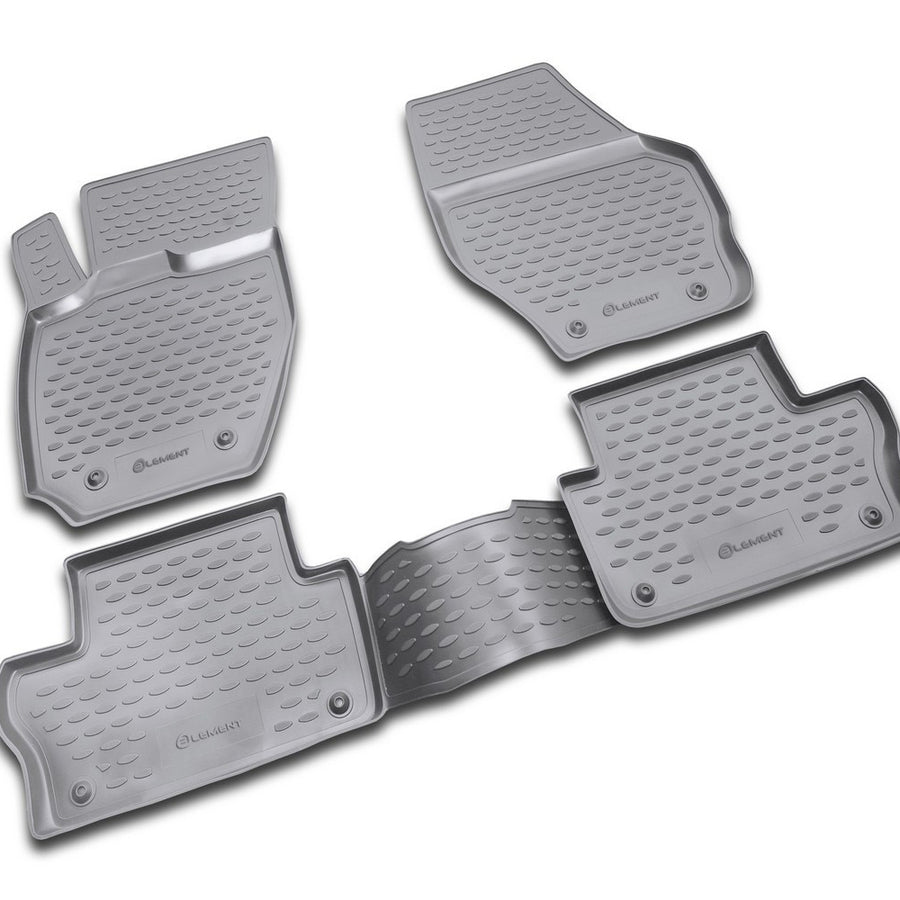 3D Element Gummi Fußmatten für VOLVO XC60, 2008->, 4er Set Schwarz 3D Element Gummi Fußmatten für VOLVO XC60, 2008->, 4er Set Schwarz