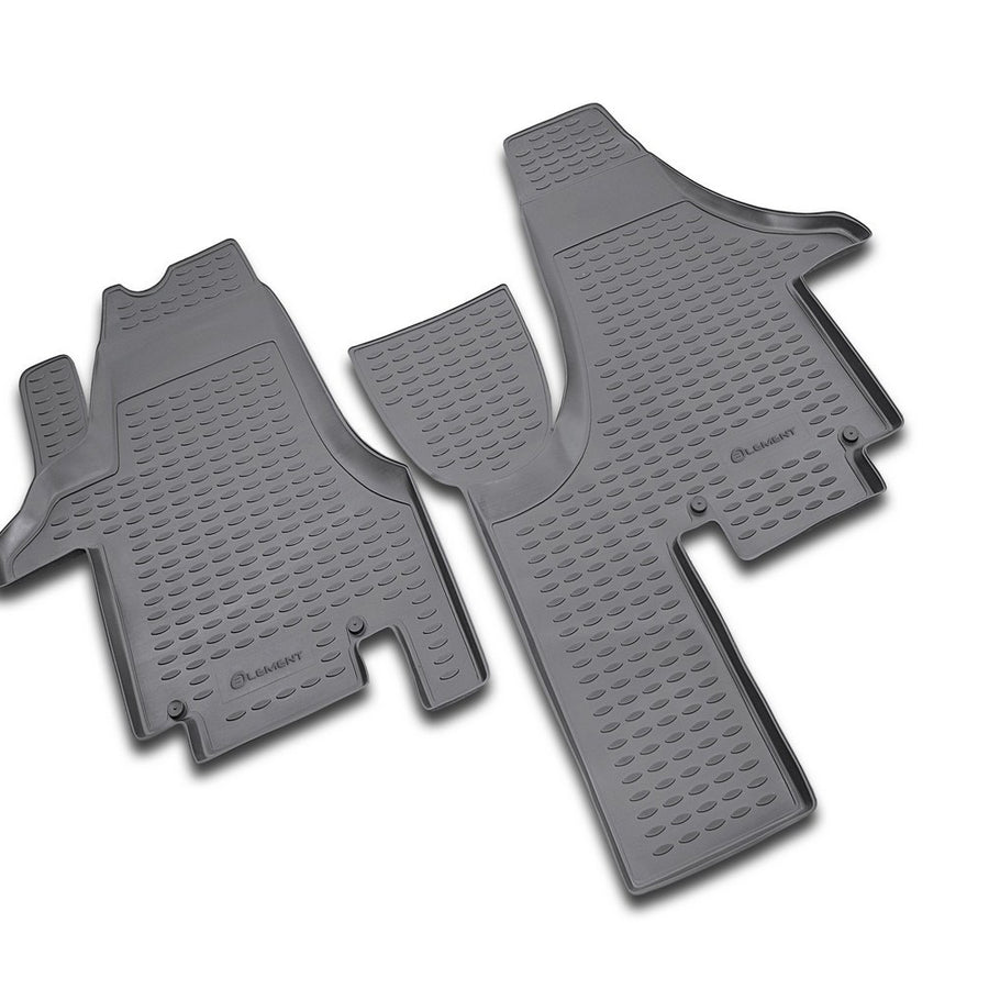 3D Element Gummi Fußmatten für VW Multivan 2004-2015, 2-er Set Schwarz 3D Element Gummi Fußmatten für VW Multivan 2004-2015, 2-er Set Schwarz