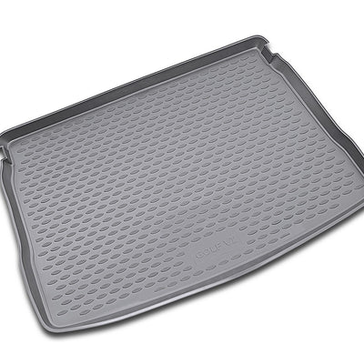 3D Element Kofferraumwanne für  VW Golf VI 2008-2012, Schrägheck. Volles Ersatzrad Schwarz