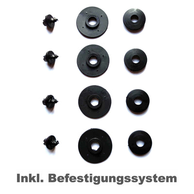 Gummi Fußmatten für Kia Carens III Schwarz