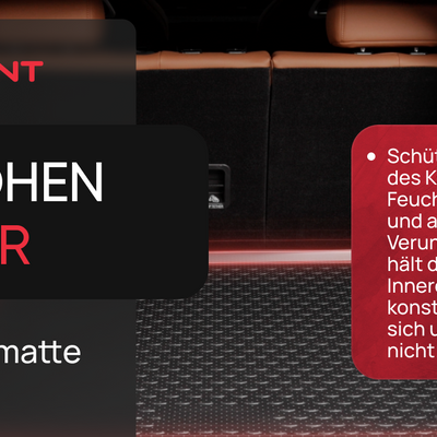 3D Element Kofferraumwanne für  VOLKSWAGEN Passat B8, 2015->, Limousine, Schwarz