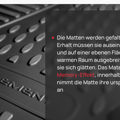 3D Element Kofferraumwanne für  VW Golf VI 2008-2012, Schrägheck. Volles Ersatzrad Schwarz