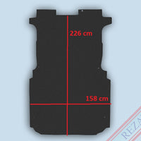 Laderaum Boden für Fiat Scudo Citroen Jumpy Peugeot Expert Toyota ProAce L1H1 L1H2 Schwarz