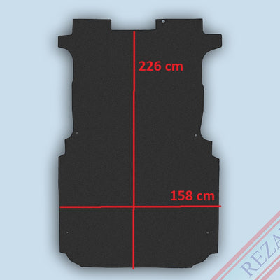 Laderaum Boden für Fiat Scudo Citroen Jumpy Peugeot Expert Toyota ProAce L1H1 L1H2 Schwarz