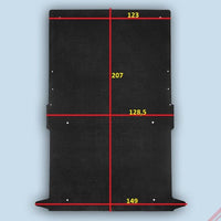 Laderaum Boden für Fiat Doblo II Cargo Maxi / Opel Combo D Maxi Schwarz