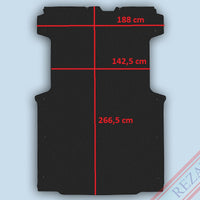 Laderaum Boden für Citroen Jumper / Fiat Ducato / Peugeot Boxer L1 kurzer Radstand Schwarz