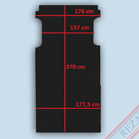 Laderaum Boden für Opel Movano B / Renault Master L3 Schwarz