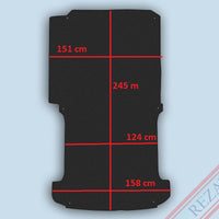 Laderaum Boden für VW T5 / T6 (kurzer Radstand) Schwarz