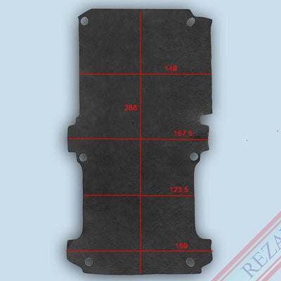 Laderaum Boden für VW T5 / T6 (langer Radstand & 1 Sitzreihe) Schwarz