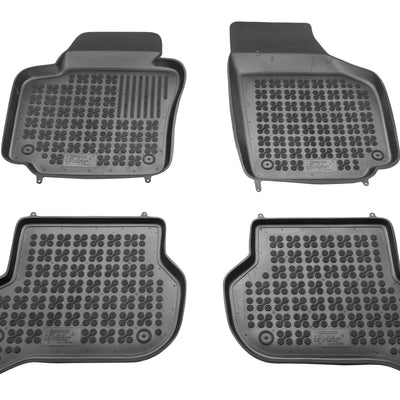 Gummi Fußmatten für Volkswagen Golf Plus / Skoda Yeti Schwarz