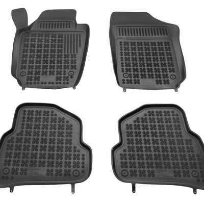 Gummi Fußmatten für Volkswagen Polo V Schwarz