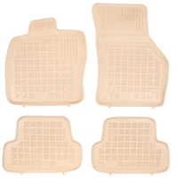 Gummi Fußmatten für Audi A3 III 8V 3-türer Beige