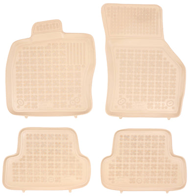 Gummi Fußmatten für Audi A3 III 8V 3-türer Beige