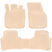 Gummi Fußmatten für Volkswagen Touran III Beige
