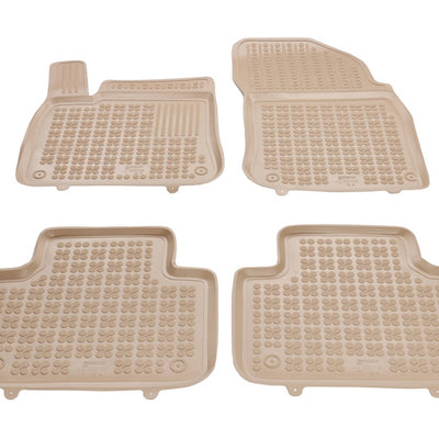 Gummi Fußmatten für Volkswagen Touareg III Beige