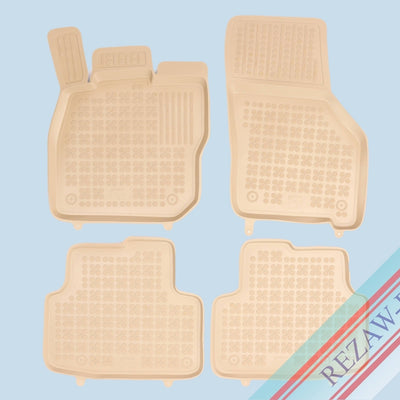 Gummi Fußmatten für Volkswagen Golf VIII Variant Beige