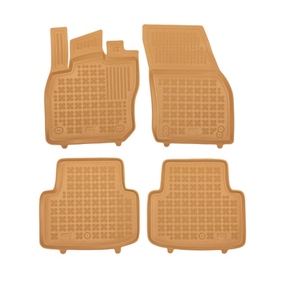 Gummi Fußmatten für Volkswagen Tiguan III Beige