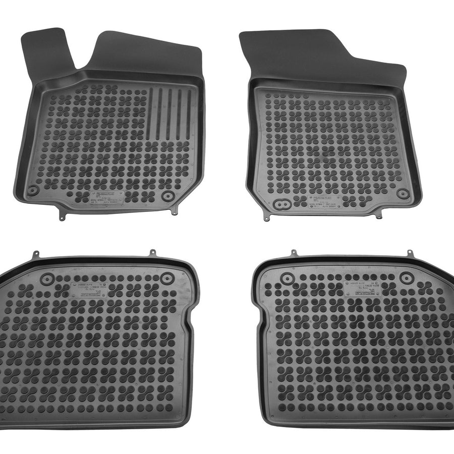 Gummi Fußmatten für Volkswagen Golf IV Bora Beetle / Skoda Octavia / Seat Leon Schwarz