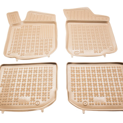 Gummi Fußmatten für Volkswagen Golf IV Bora Beetle / Skoda Octavia / Seat Leon Beige