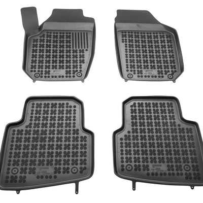 Gummi Fußmatten für Skoda Roomster Schwarz