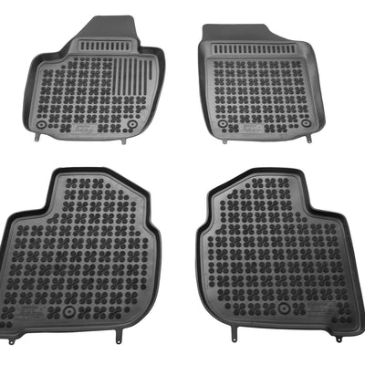 Gummi Fußmatten für Skoda Rapid / Seat Toledo Schwarz