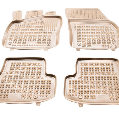Gummi Fußmatten für Skoda Karoq Beige