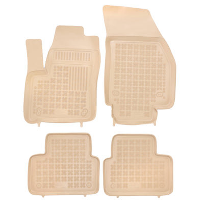 Gummi Fußmatten für Opel Meriva B Beige