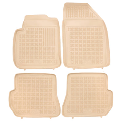 Gummi Fußmatten für Ford Fiesta VI FL / Ford Fusion I FL Beige